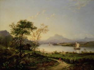Kilátás az Elcho kastélyból, Ben Lawers felé nézve alkotó: Charlotte Nasmyth